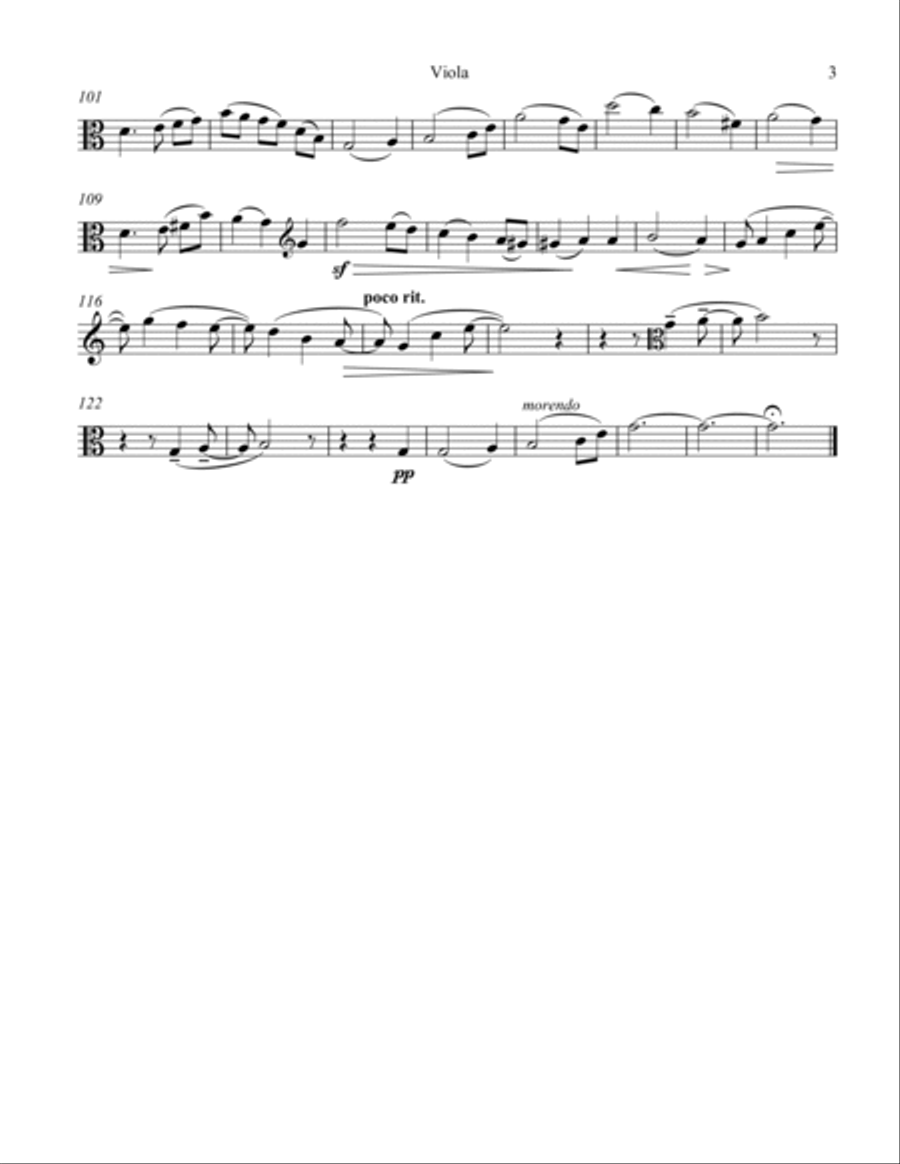 In the Calm of Eve In the Calm of Eve String Duet scores gallery preview page 3