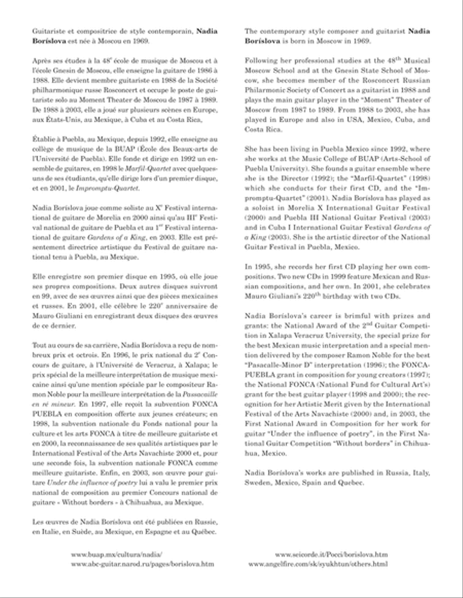 Under the Influence of Poetry Classical Guitar scores gallery preview page 2