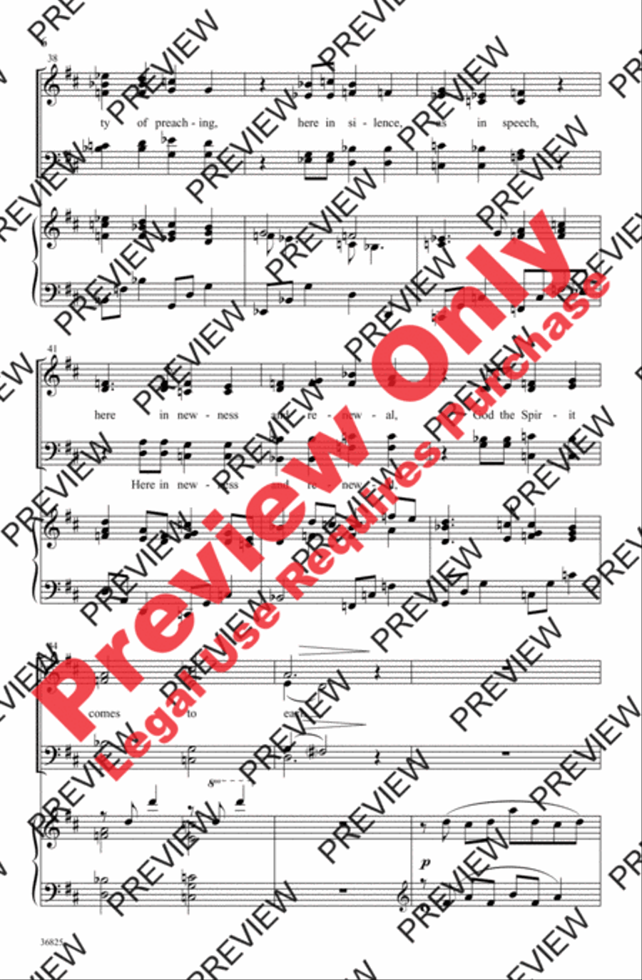God Is Here God Is Here 4-Part scores gallery preview page 6