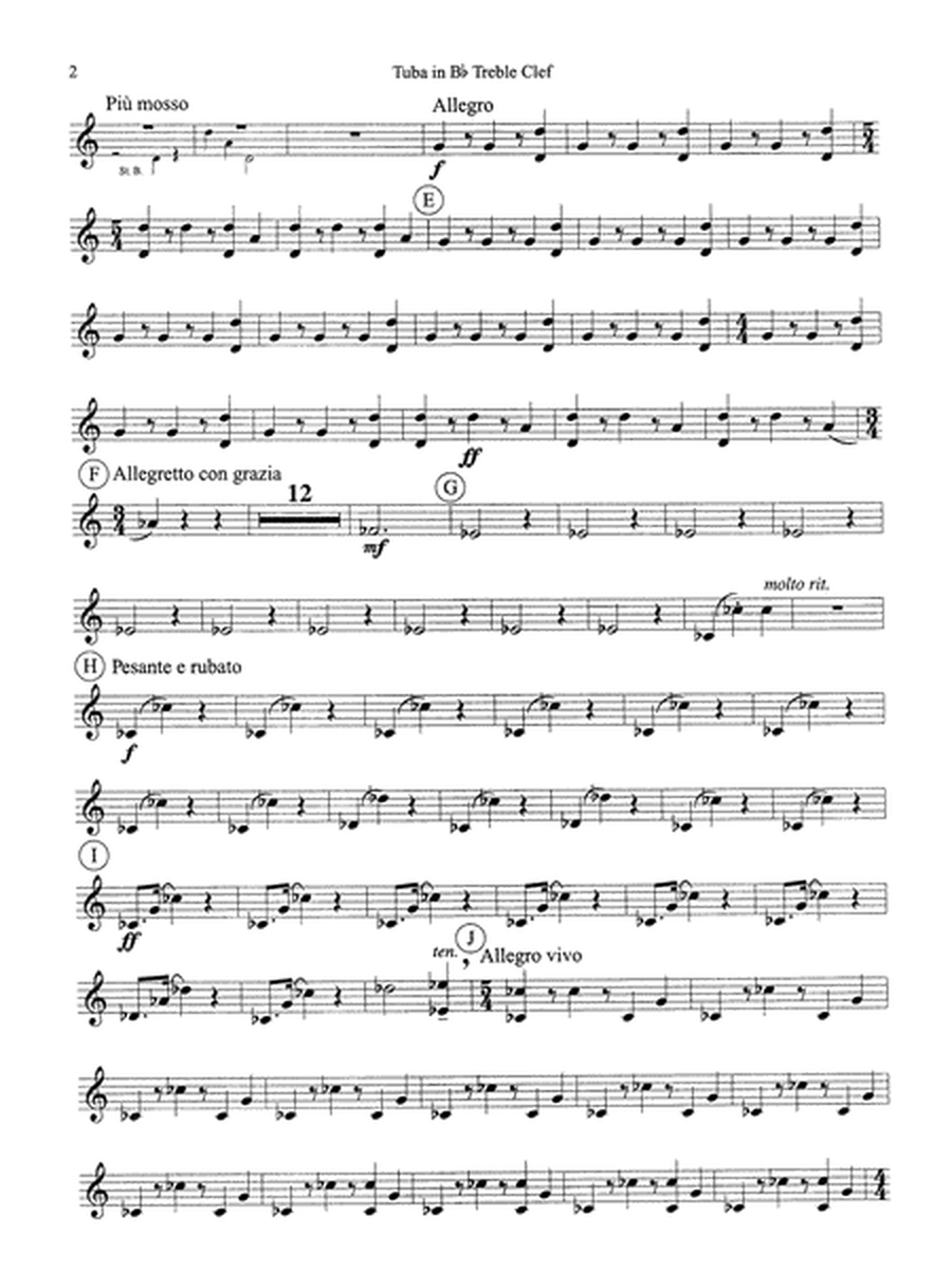 Symphonic Dance No. 3 ("Fiesta"): WP B-flat Tuba T.C.