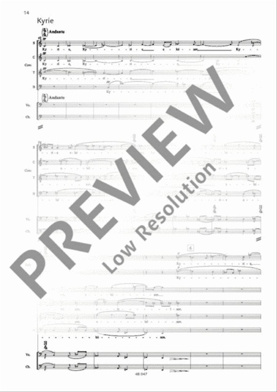 Polish Requiem 4-Part scores gallery preview page 15