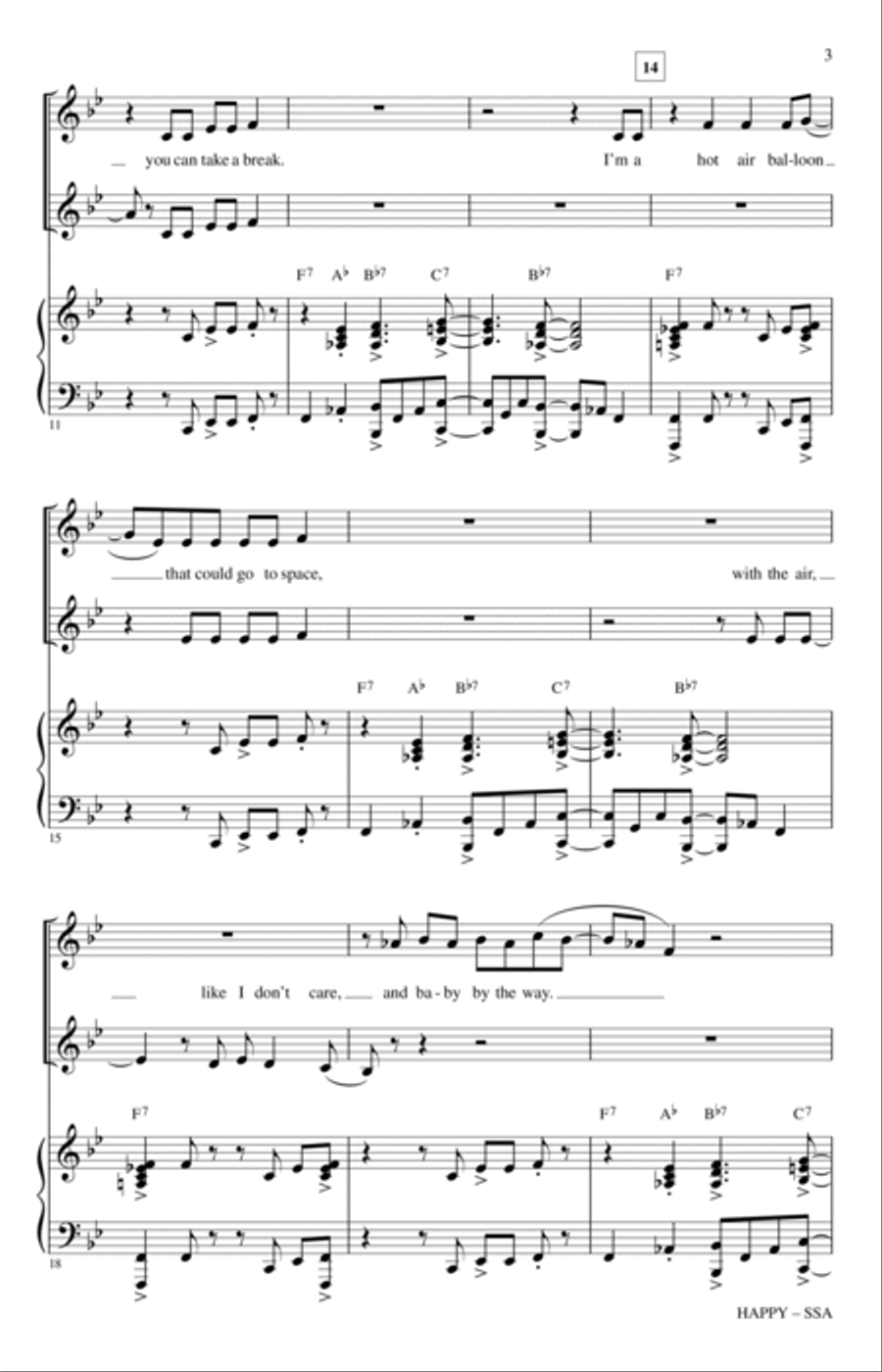 Happy Happy SSA scores gallery preview page 2
