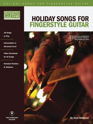 Book cover for Holiday Songs for Fingerstyle Guitar
