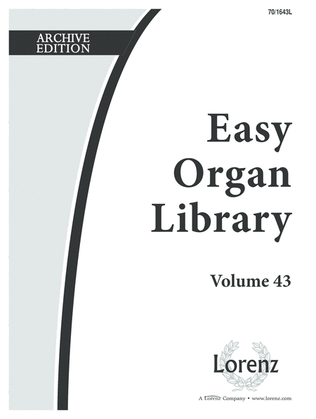 Book cover for Easy Organ Library, Vol. 43