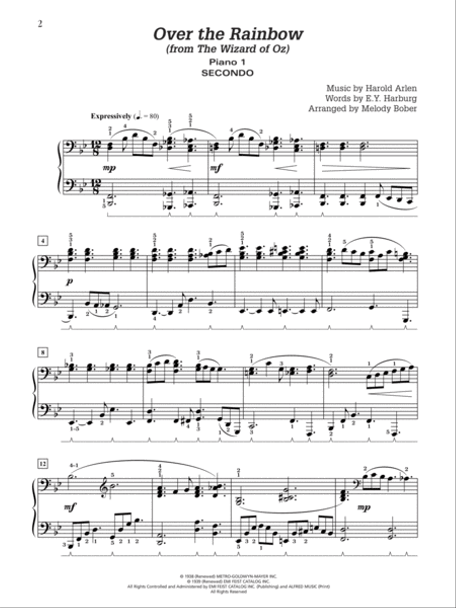 Over the Rainbow Over the Rainbow Small Ensemble scores gallery preview page 3