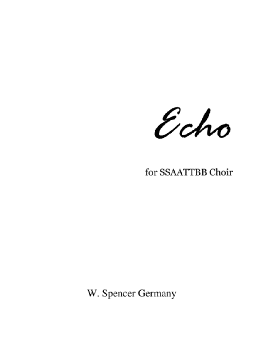 Echo 4-Part scores gallery preview page 1