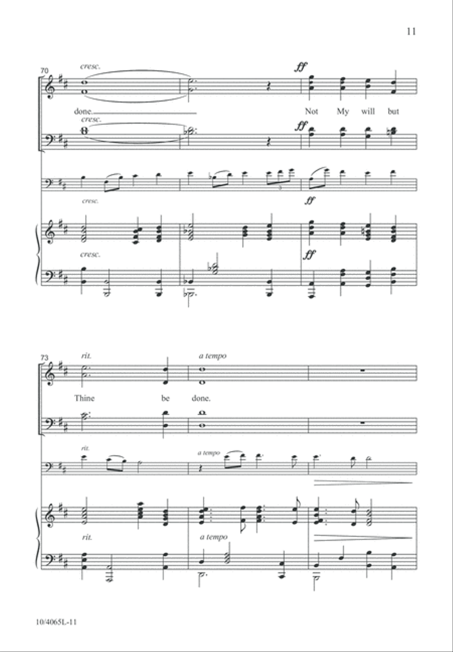 Cup of Sorrow 4-Part scores gallery preview page 12