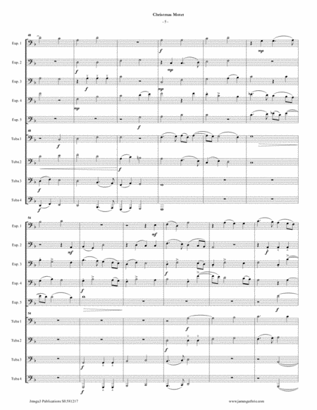 Mouton: Christmas Motet for Tuba/Euphonium Choir image number null