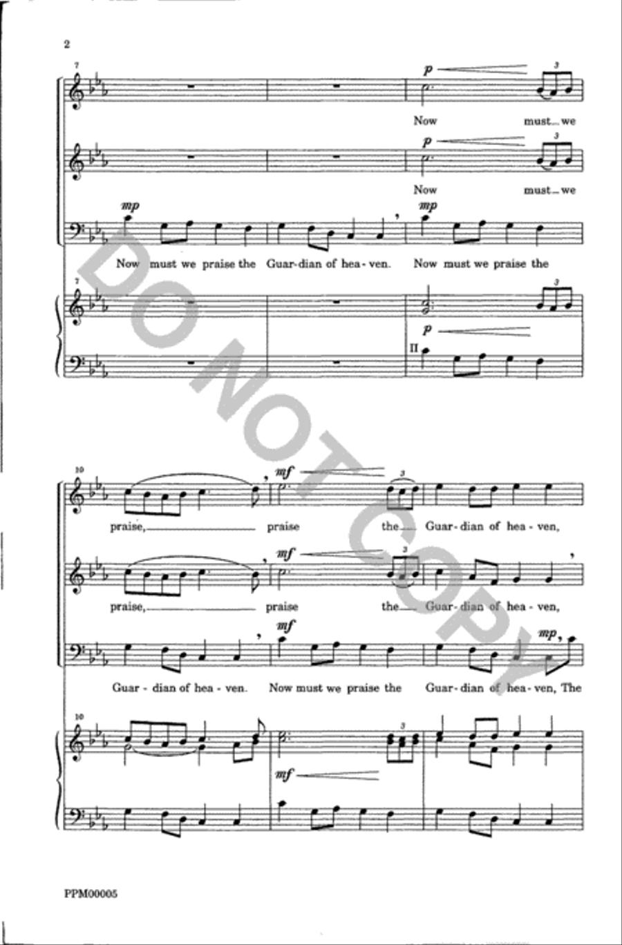Three Celtic Prayers - III. Caedmon's Hymn 3-Part scores gallery preview page 3