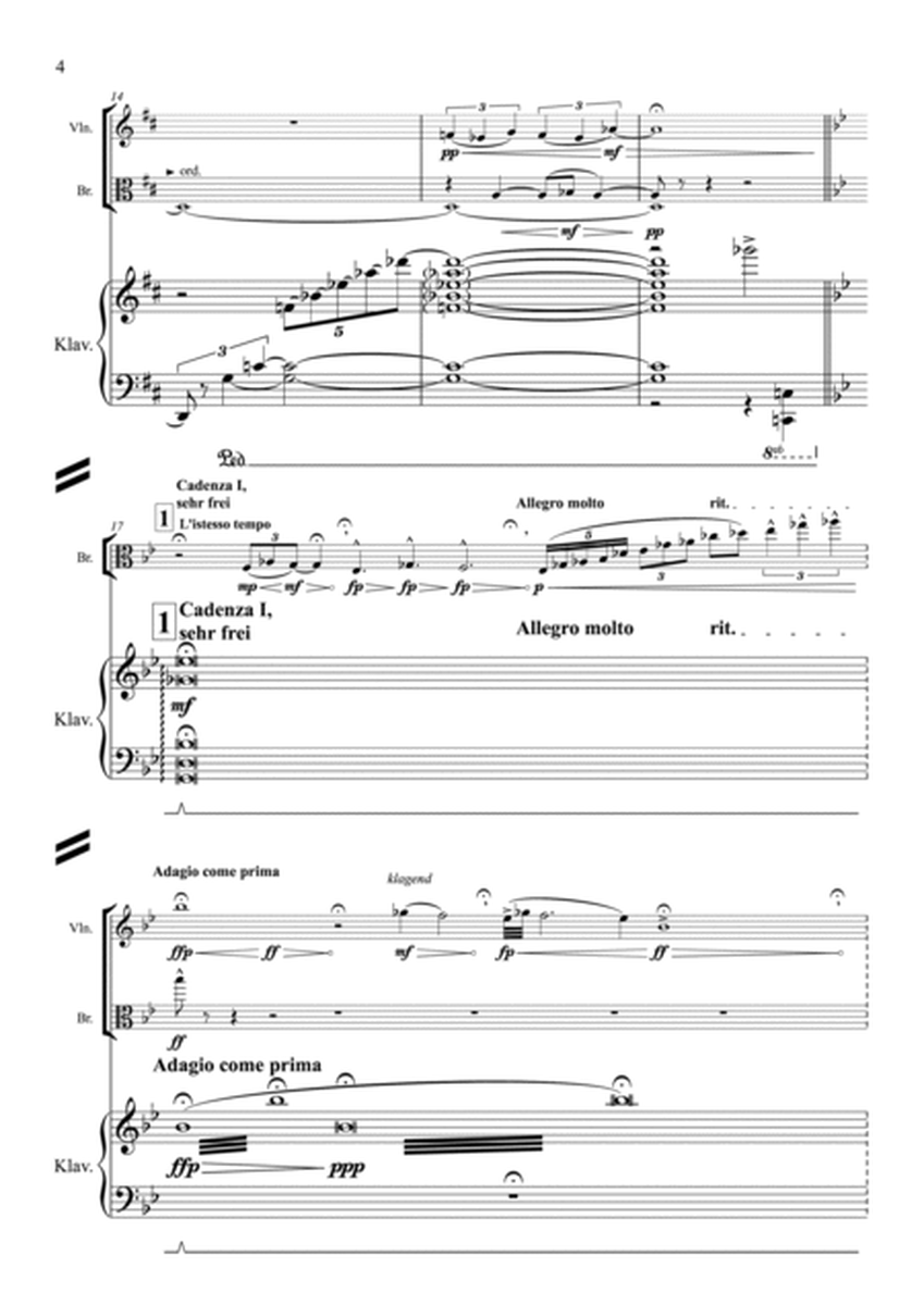 Dealbh Geamhraidh arr. for String Trio, op. 5a - Score Only