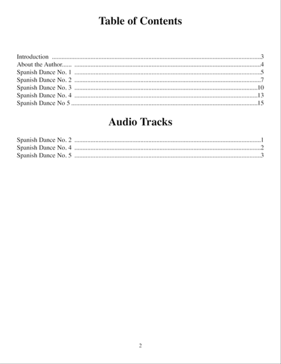 Spanish Dances, Opus 12 Flute scores gallery preview page 3
