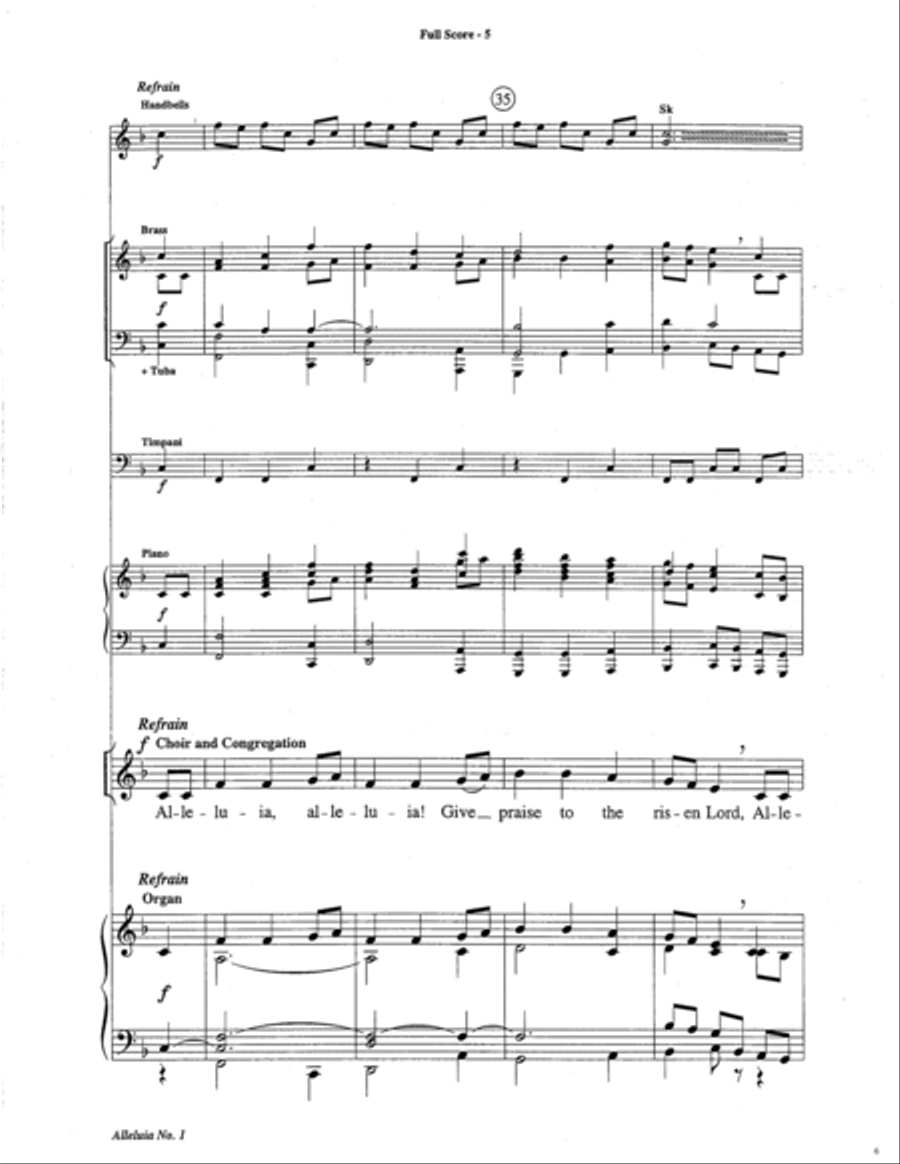 Alleluia No. 1 Choir scores gallery preview page 18