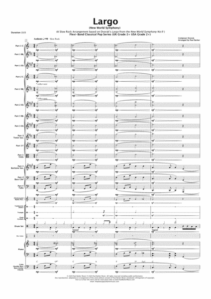Largo from The New World Symphony (Flexible Instrumentation) image number null
