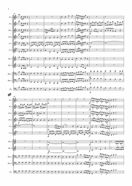 Mozart: Ein Musikalischer Spass (A Musical Joke) K522 Mvt.I Allegro - symphonic wind ensemble image number null