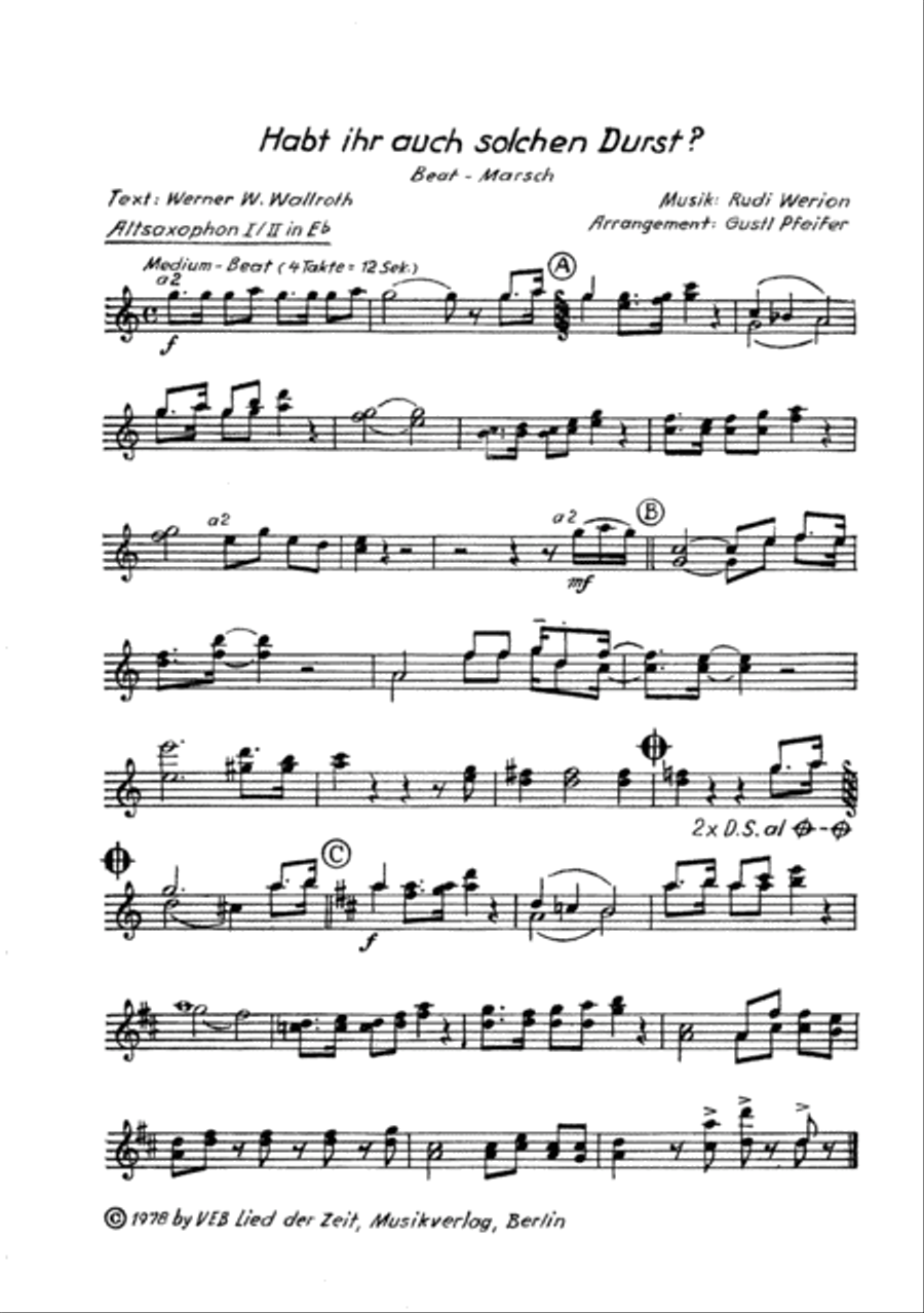 Habt ihr auch solchen Durst? Clarinet scores gallery preview page 4
