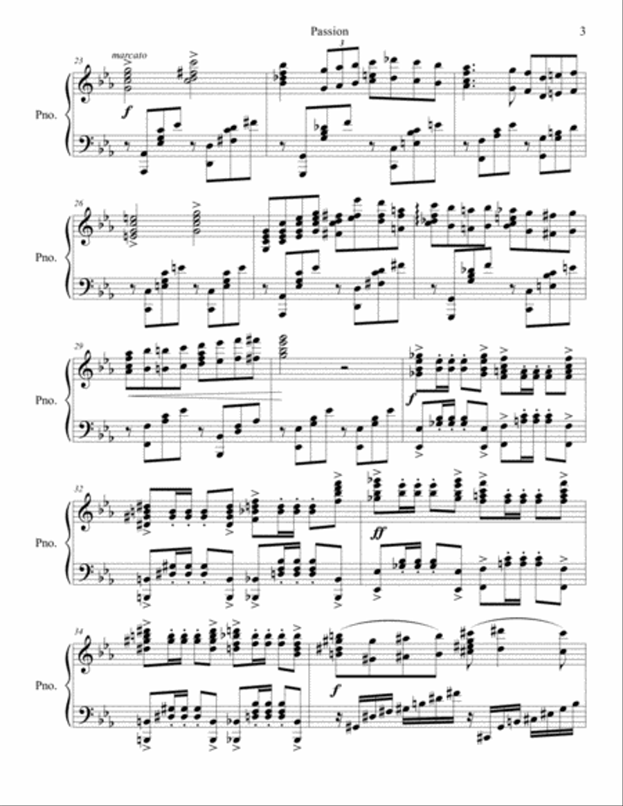 Passion (Andrew Lee) Passion (Andrew Lee) Piano Solo scores gallery preview page 3
