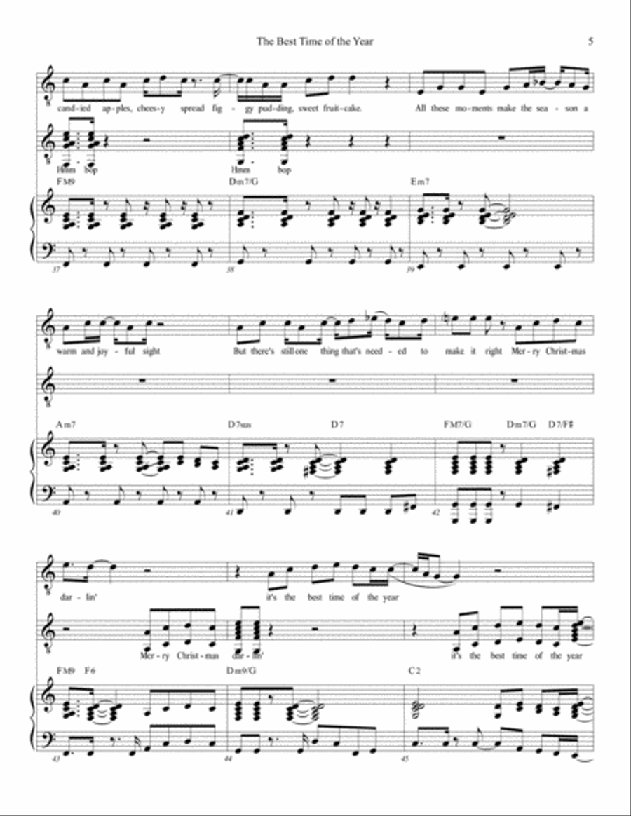 Best Time of the Year from the musical Ben & Jake Voice scores gallery preview page 5