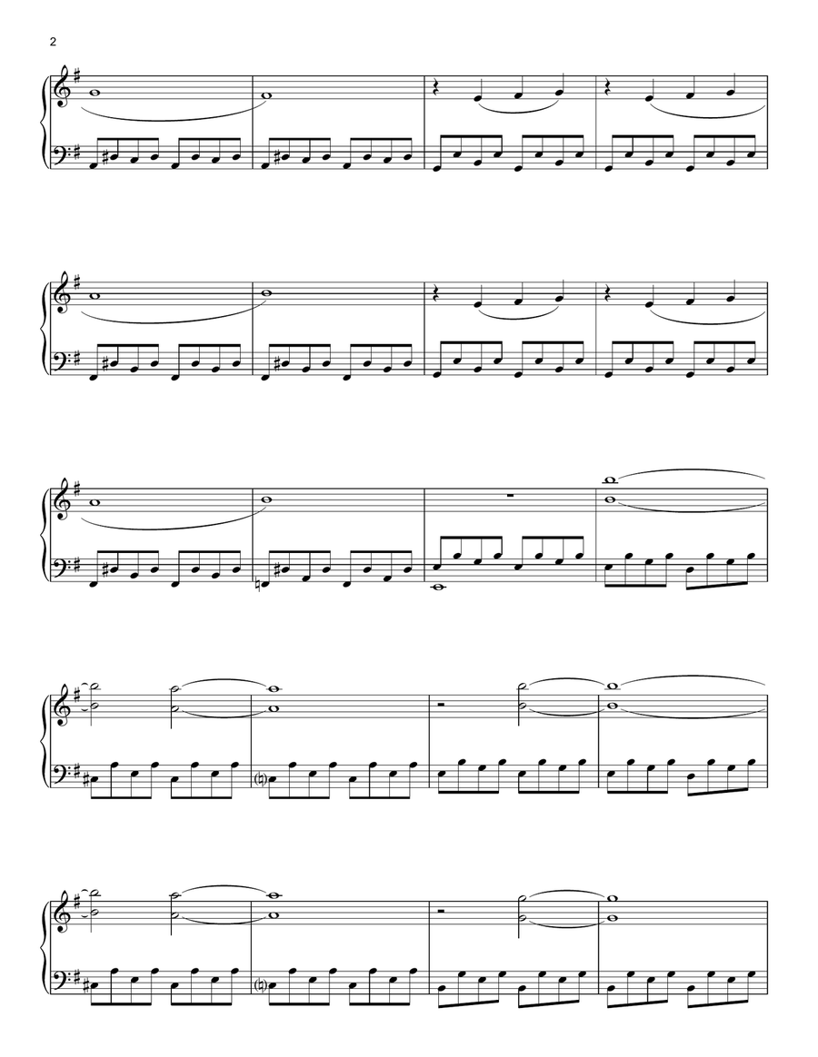 Your Reflection (from My Brilliant Friend) Piano Solo scores gallery preview page 2