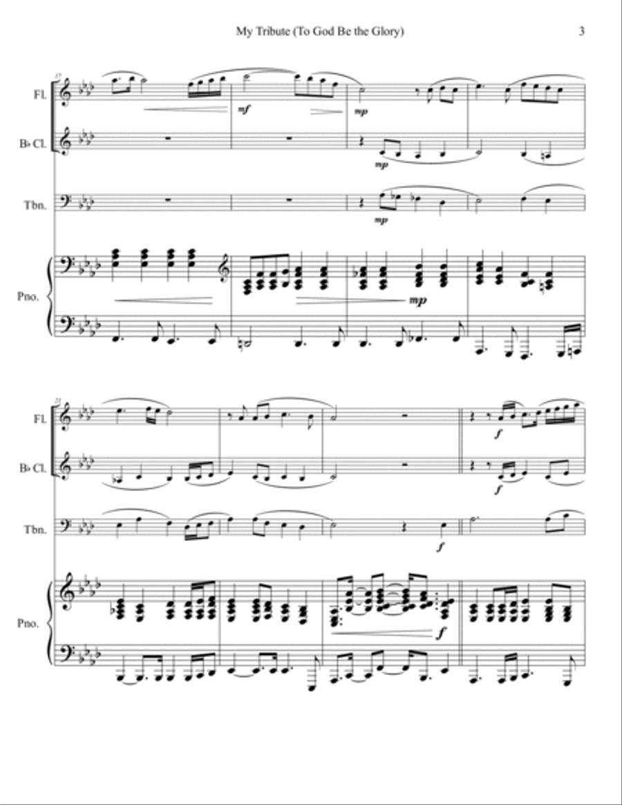 My Tribute B-Flat Clarinet scores gallery preview page 4