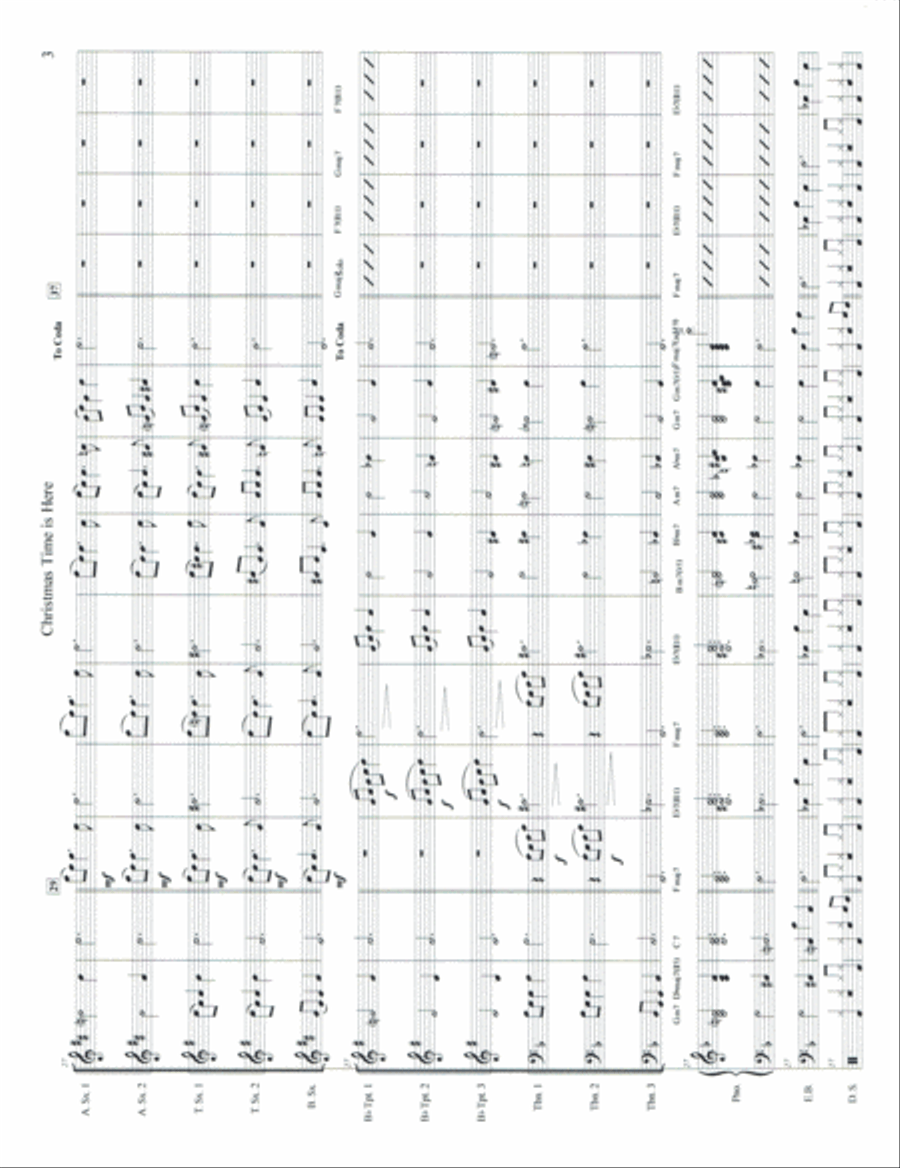 Christmas Time Is Here Jazz Ensemble scores gallery preview page 3