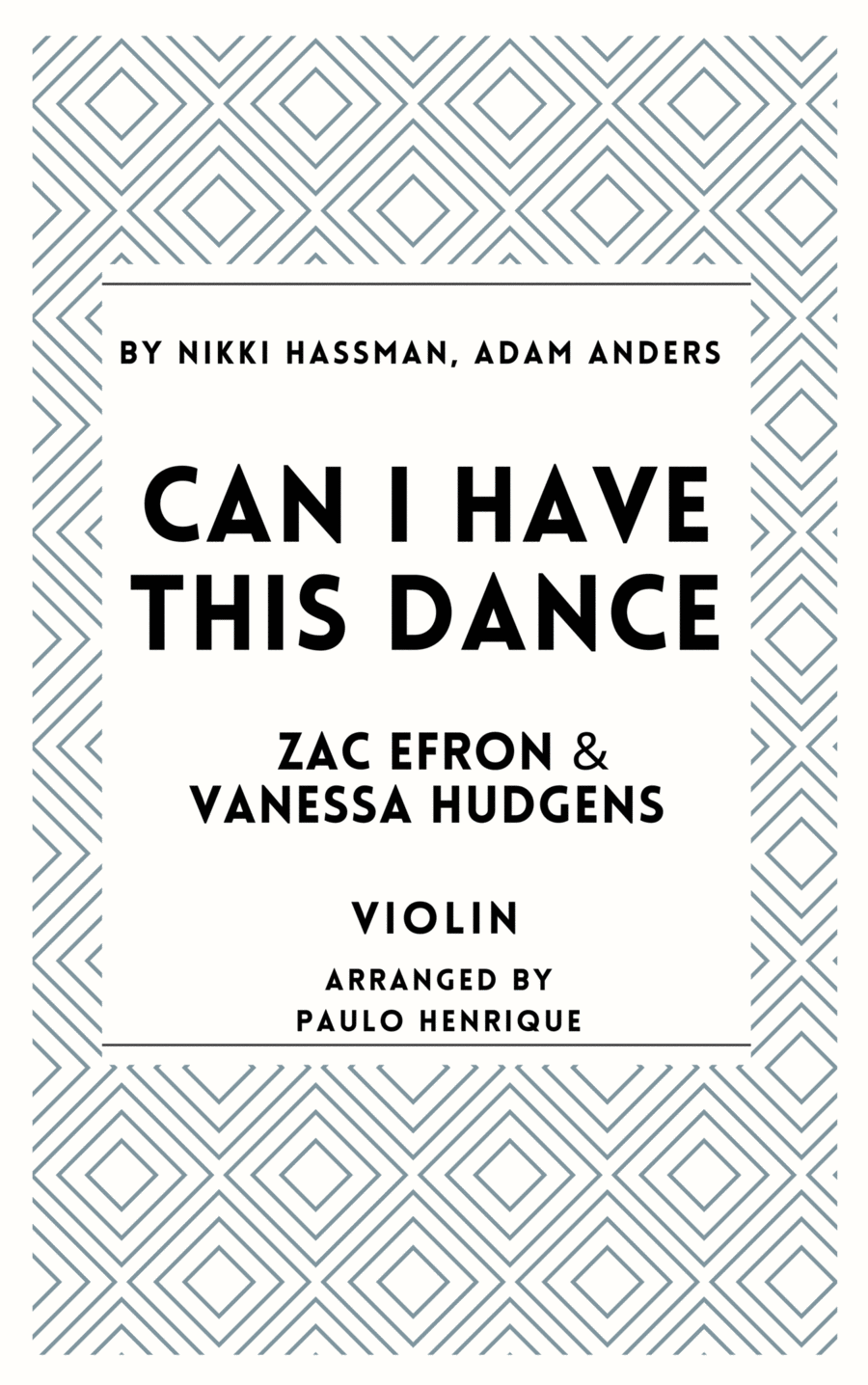 Can I Have This Dance Violin Solo scores gallery preview page 1