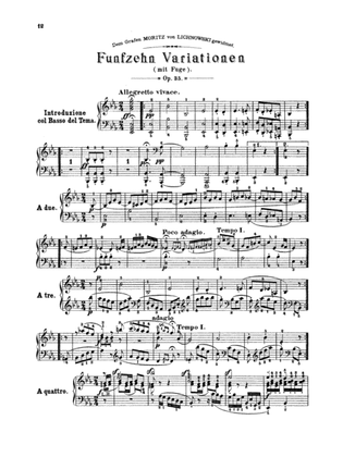 Book cover for Beethoven: Variations (Volume I)