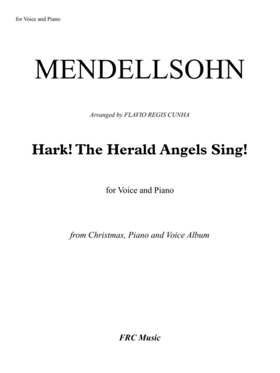 Hark! The Herald Angels Sing (for Voice and Piano Accompaniment) image number null