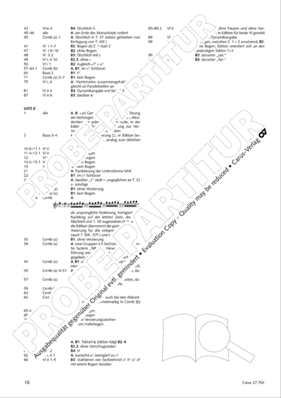 Concerto per il Clavi-Cembalo in F Violin scores gallery preview page 17
