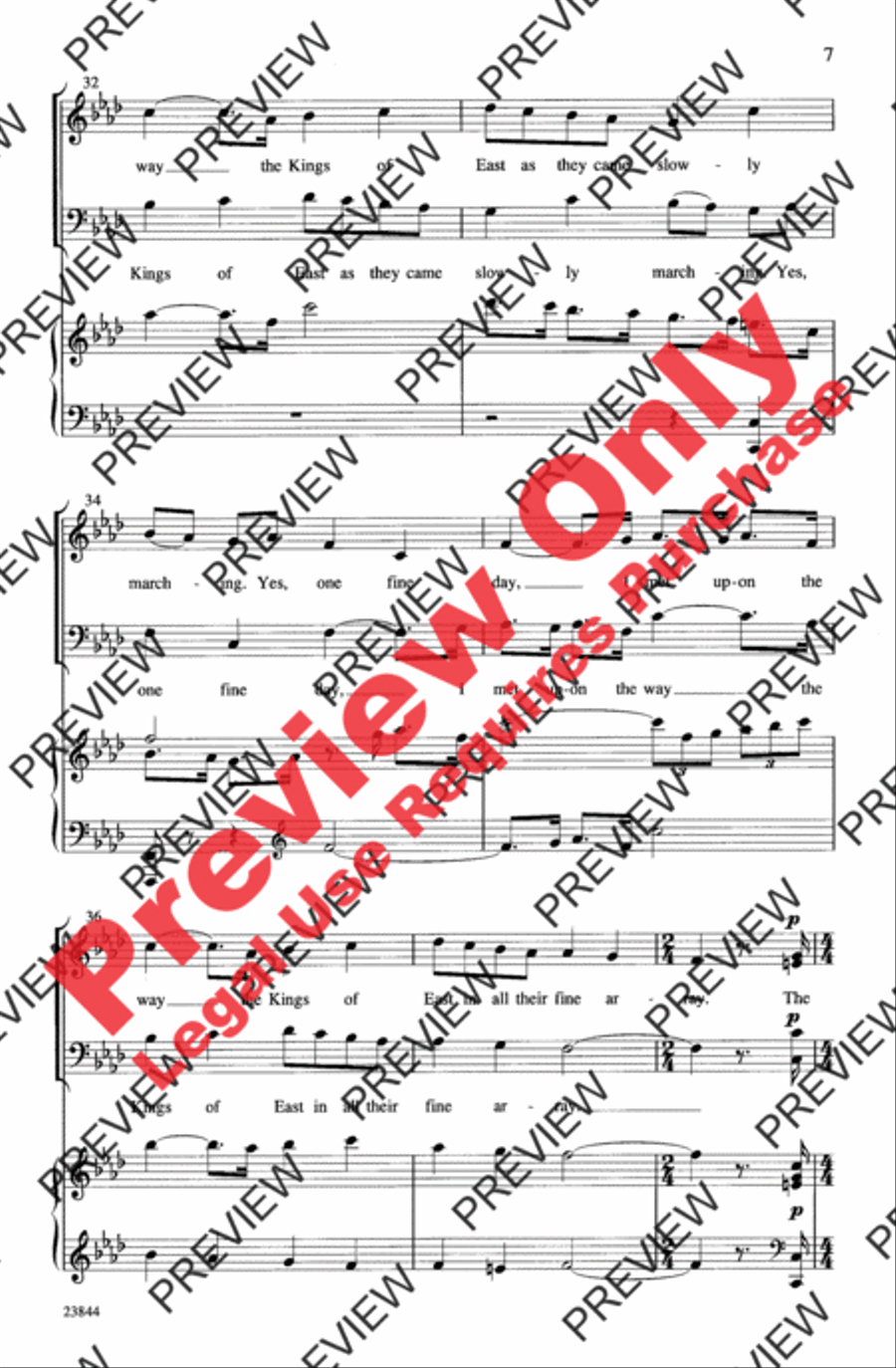 March of the Kings 4-Part scores gallery preview page 6