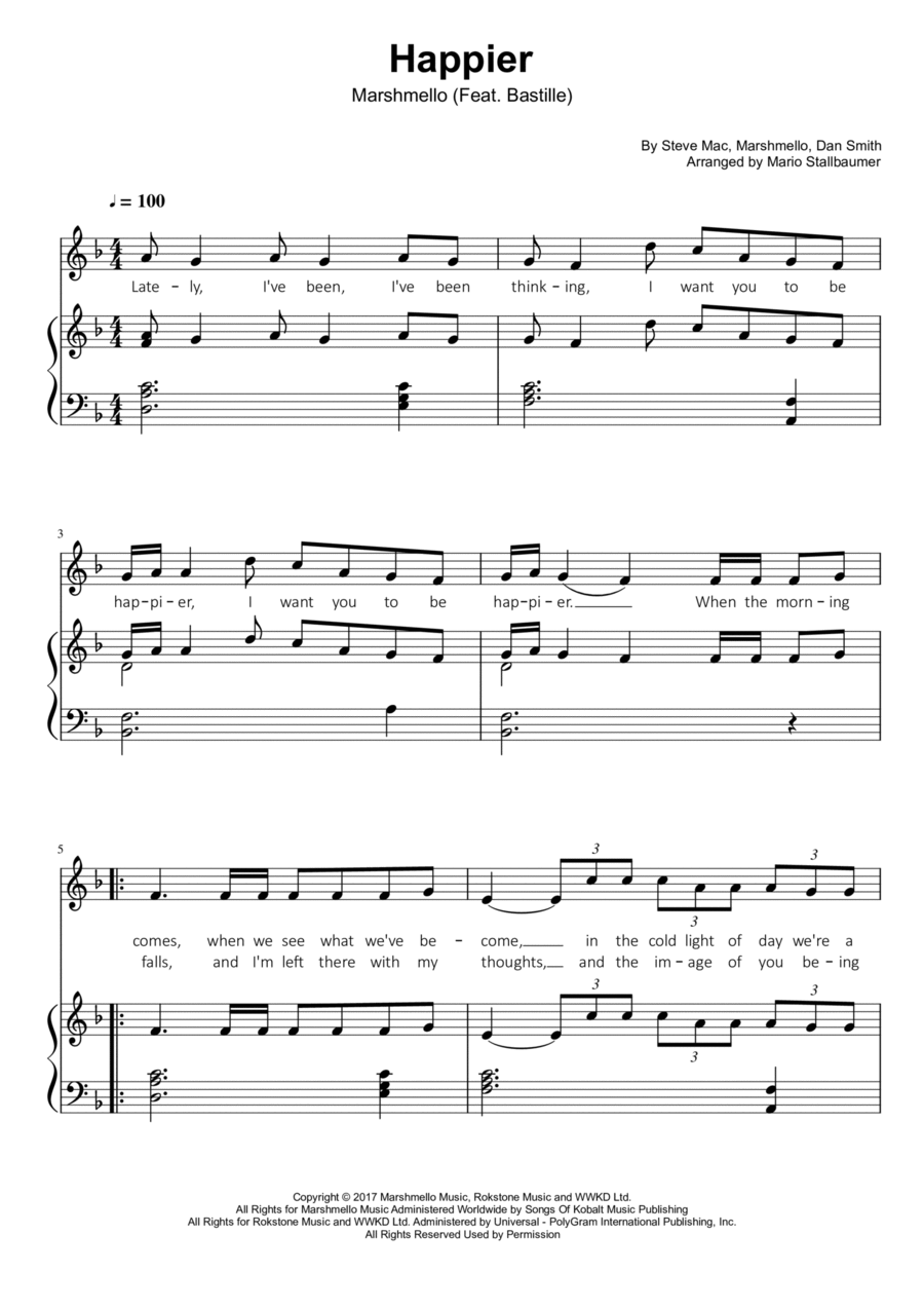 Happier Voice scores gallery preview page 1
