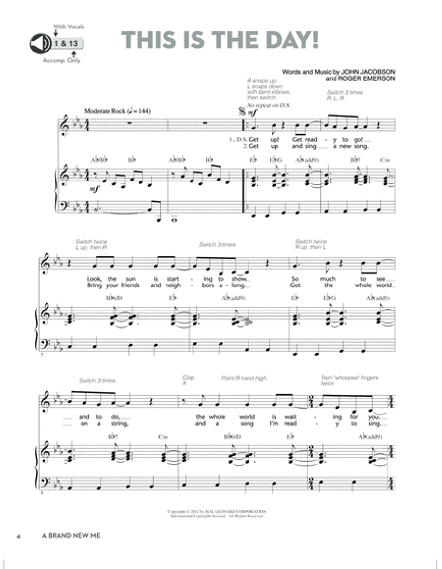 A Brand New Me A Brand New Me Choir scores gallery preview page 1