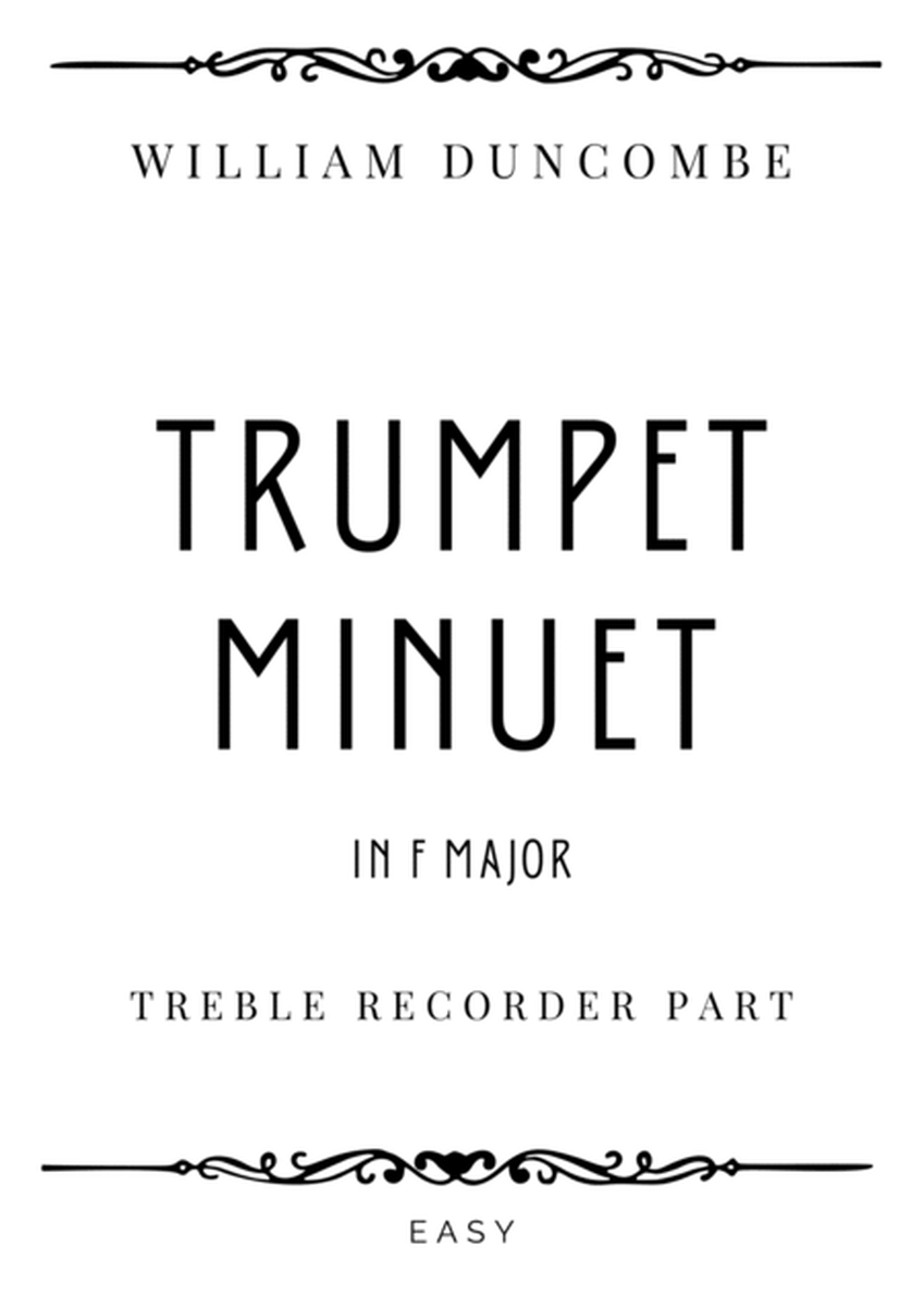 Duncombe - Trumpet Menuet in F Major - Easy image number null
