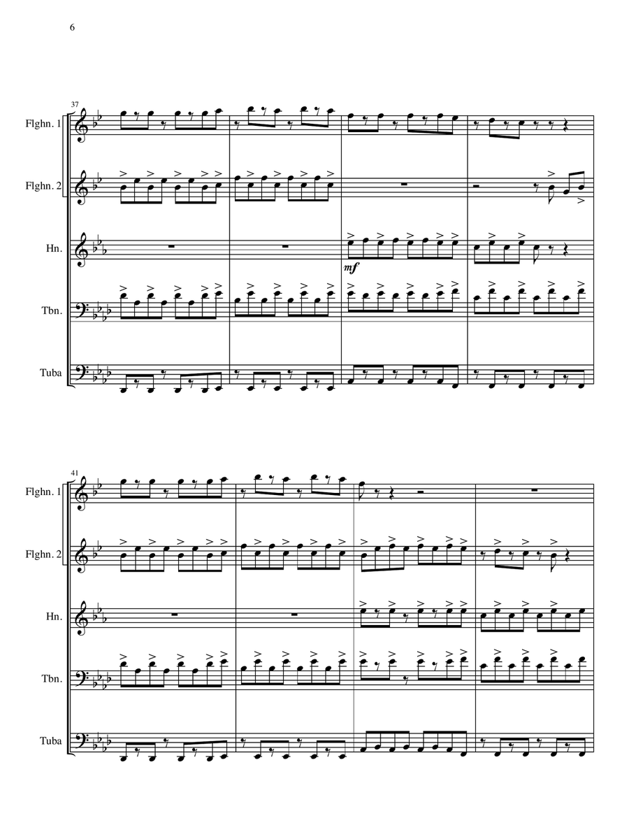 Viva La Vida - Full Score Brass Quintet scores gallery preview page 5