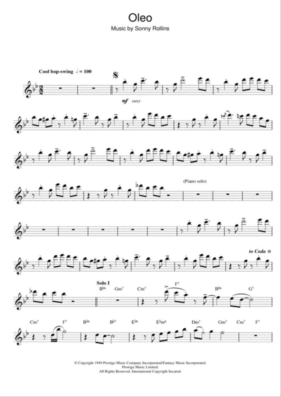 Oleo Flute Solo scores gallery preview page 1