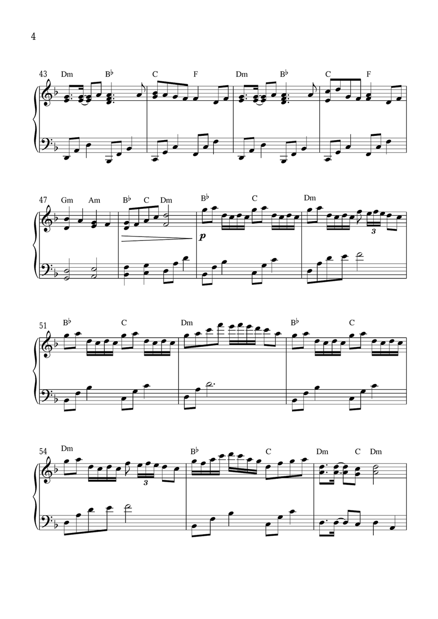 Senbonzakura Piano Method scores gallery preview page 4