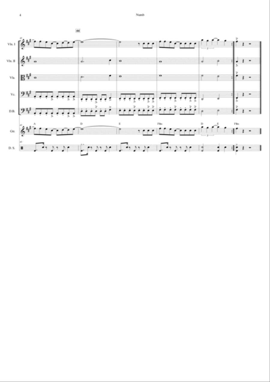 Numb String Orchestra scores gallery preview page 5