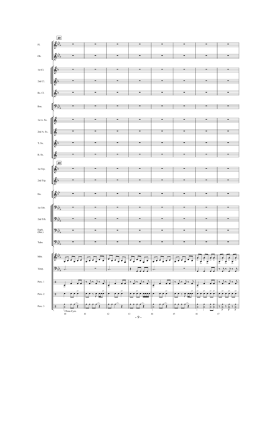 Invocation and African Dance Concert Band scores gallery preview page 8