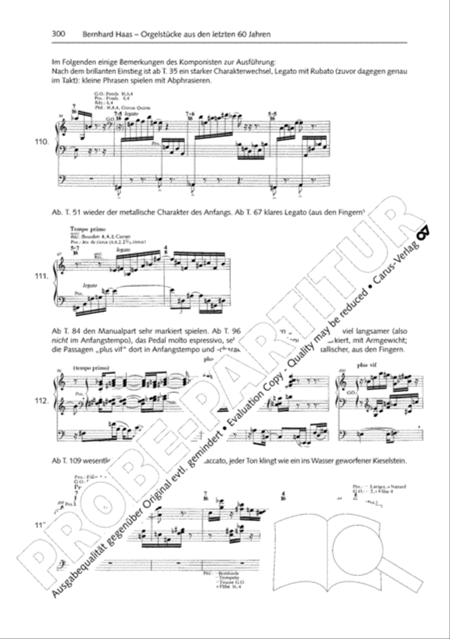 Orgelschule zur historischen Auffuhrungspraxis Organ Solo scores gallery preview page 301