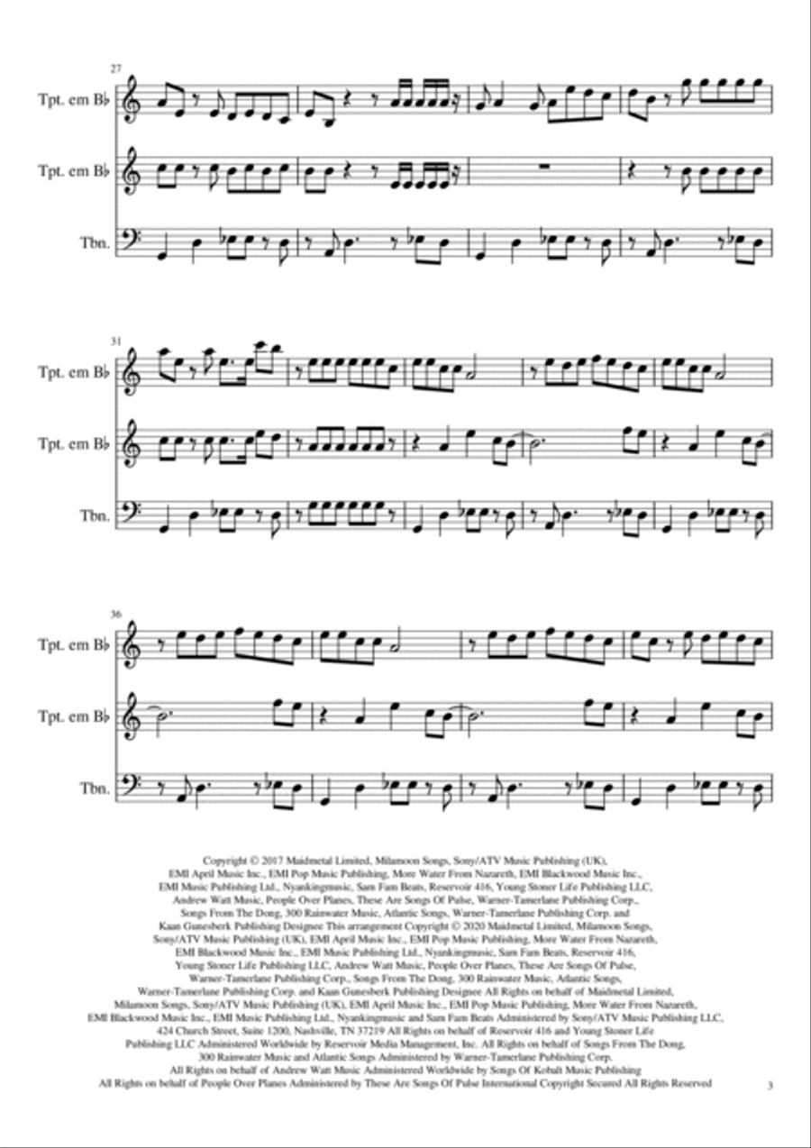 Havana Brass Ensemble scores gallery preview page 3