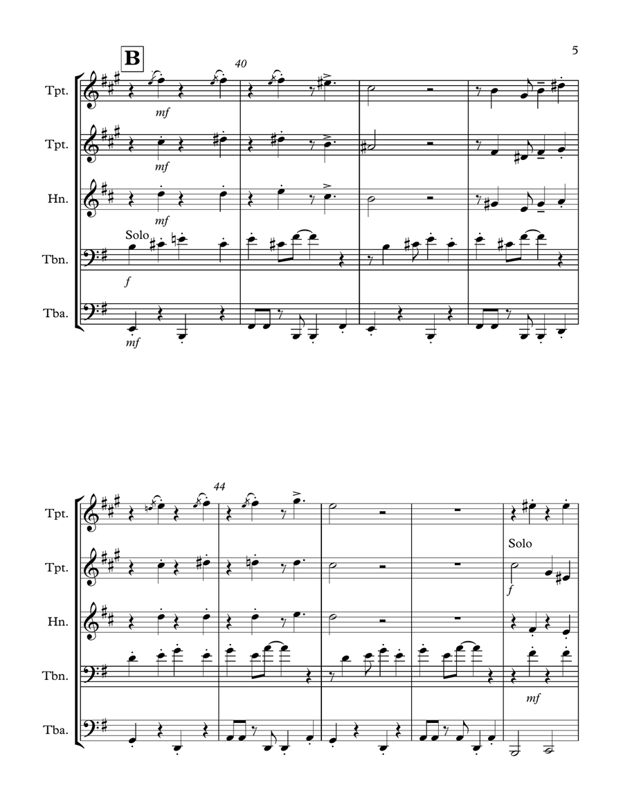 Puttin' On The Ritz Brass Ensemble scores gallery preview page 5