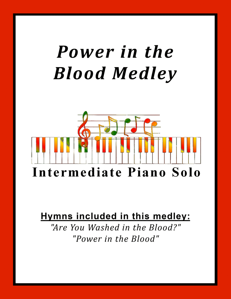Power in the Blood Medley (with Are You Washed in the Blood) Piano Solo scores gallery preview page 1