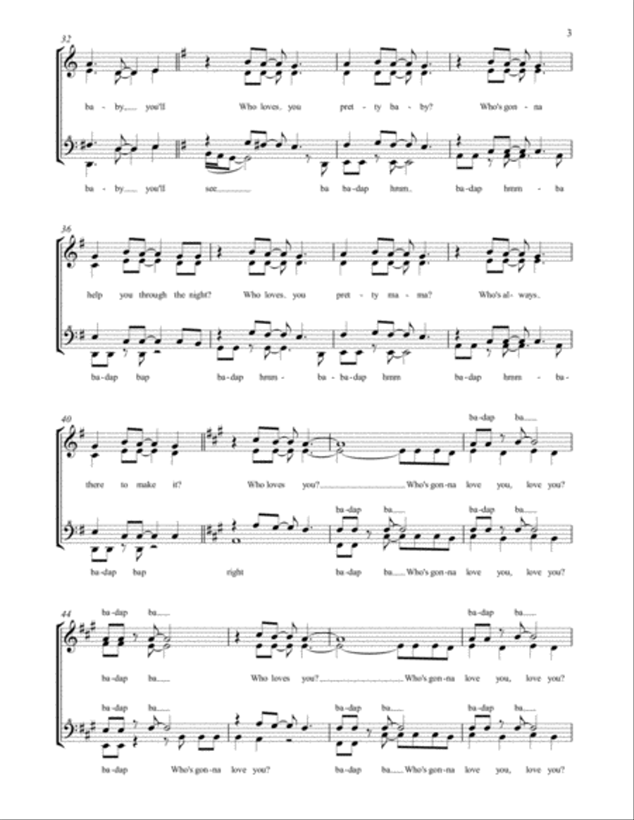 Who Loves You SSAA scores gallery preview page 3