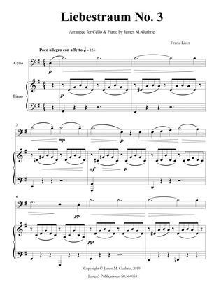 Liszt: Liebestraum No. 3 for Cello & Piano