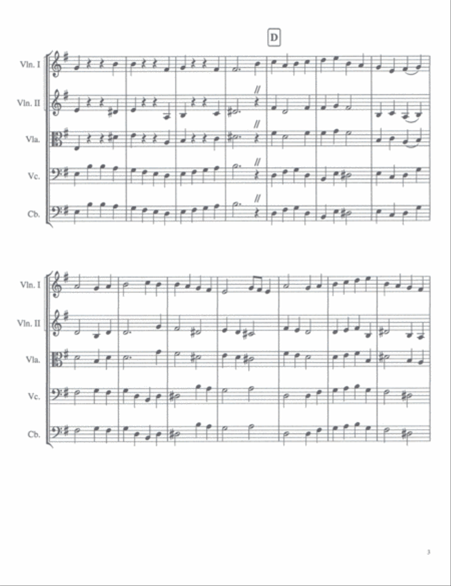 GOD REST YE MERRY GENTLEMEN (easy) String Orchestra scores gallery preview page 4
