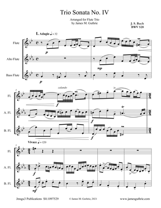BACH: Trio Sonata No. 4 BWV 528 for Flute Trio