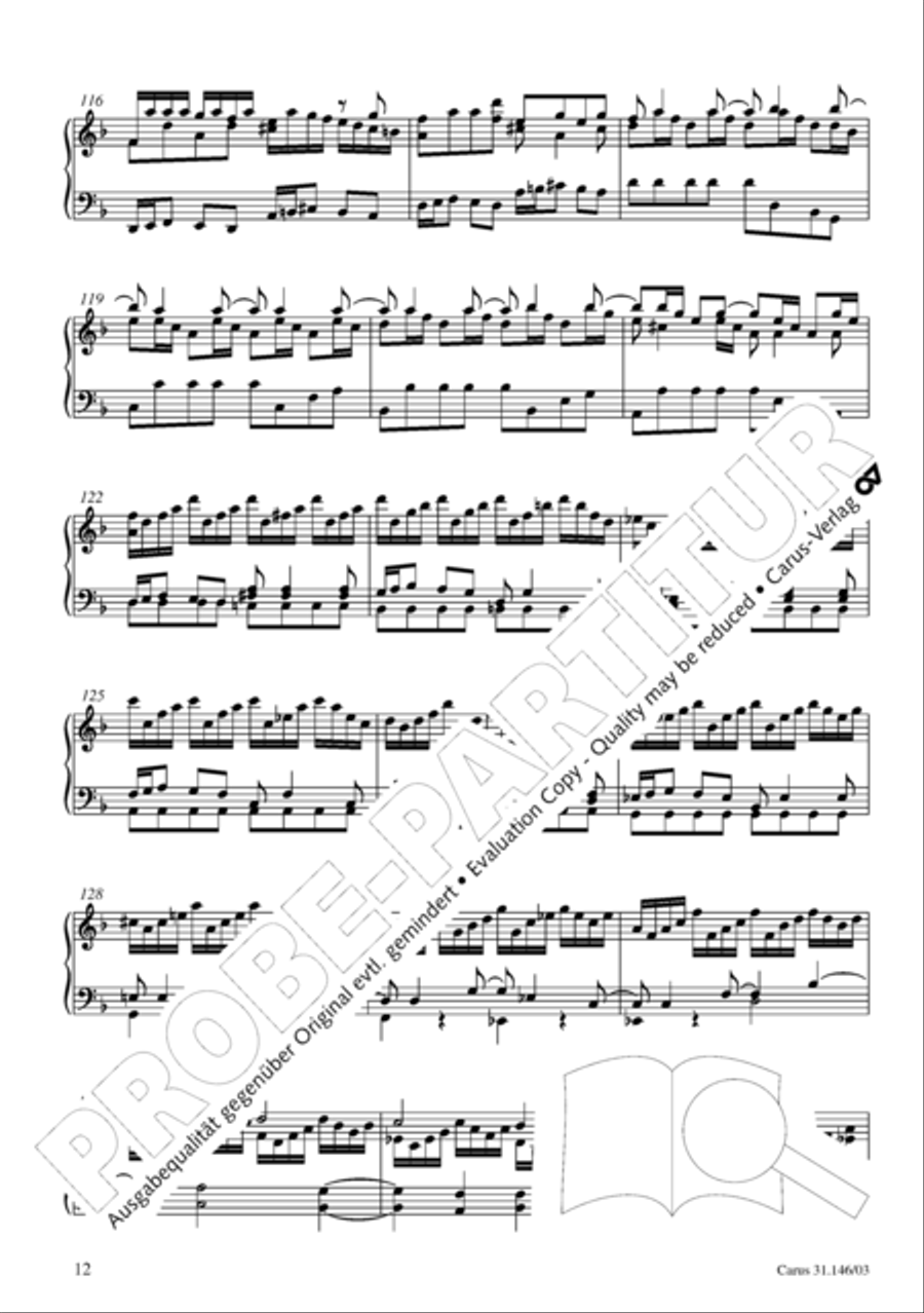 Through bitter tribulation we enter into God's kingdom (Wir mussen durch viel Trubsal in das Reich Gottes eingehen) 4-Part scores gallery preview page 13