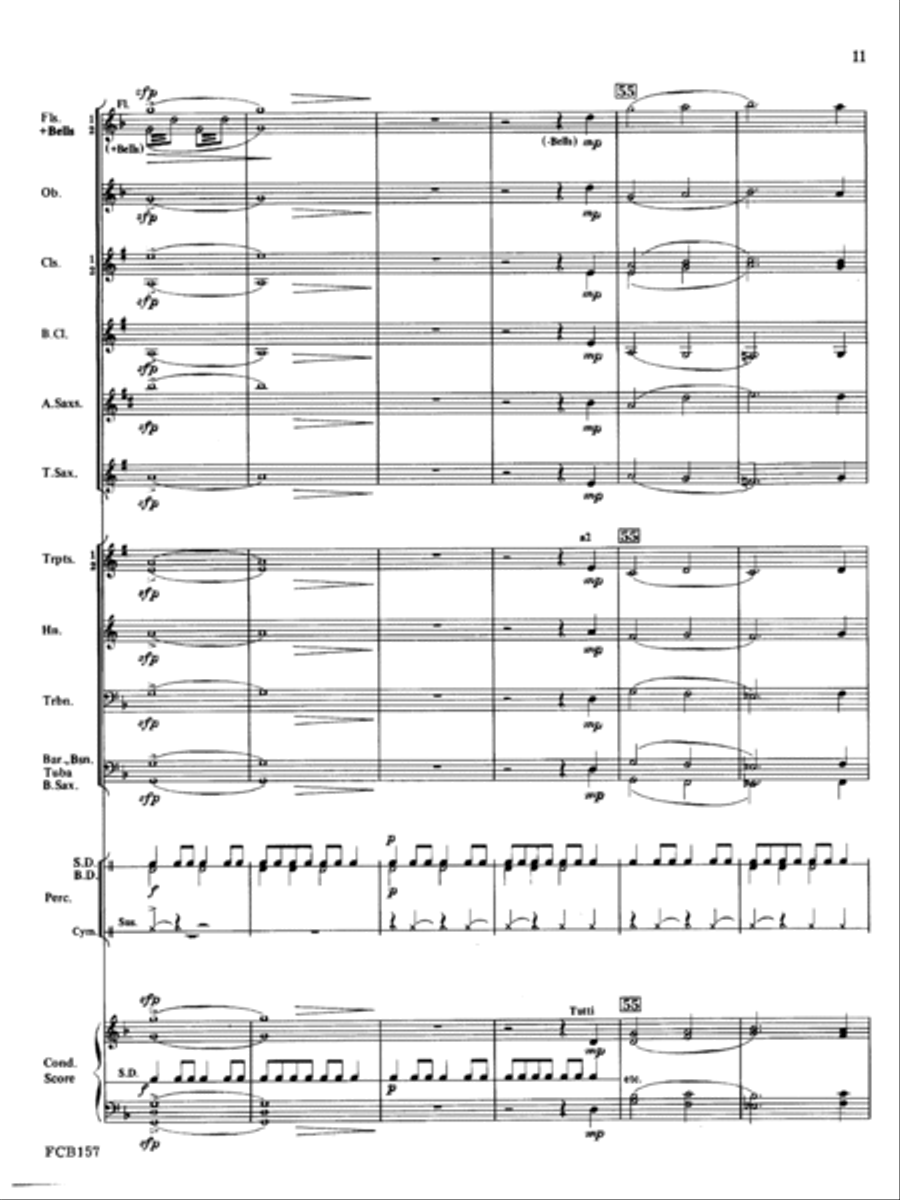 Modal Song And Dance Concert Band scores gallery preview page 11