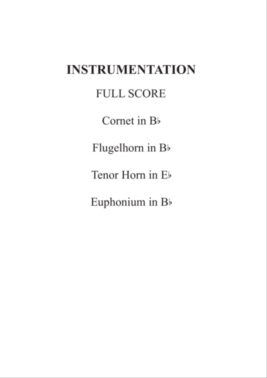 Eine Kleine Nacht Musik 1st Movement Allegro for Brass Band Quartet image number null