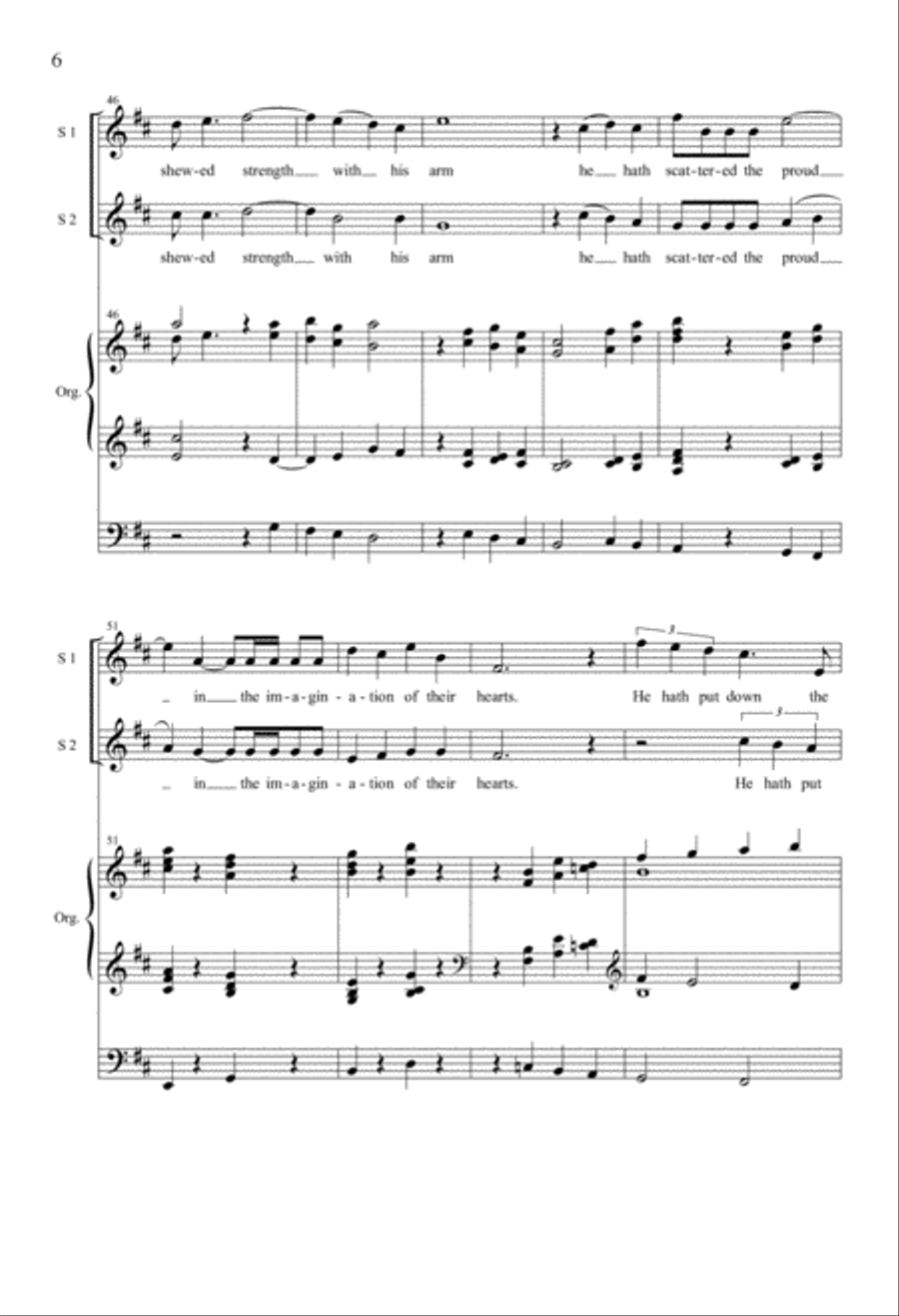 Magnificat and Nunc Dimittis in E SSA scores gallery preview page 5