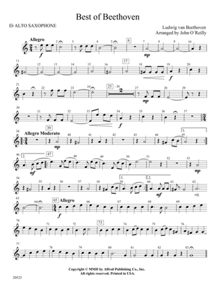 Best of Beethoven: E-flat Alto Saxophone